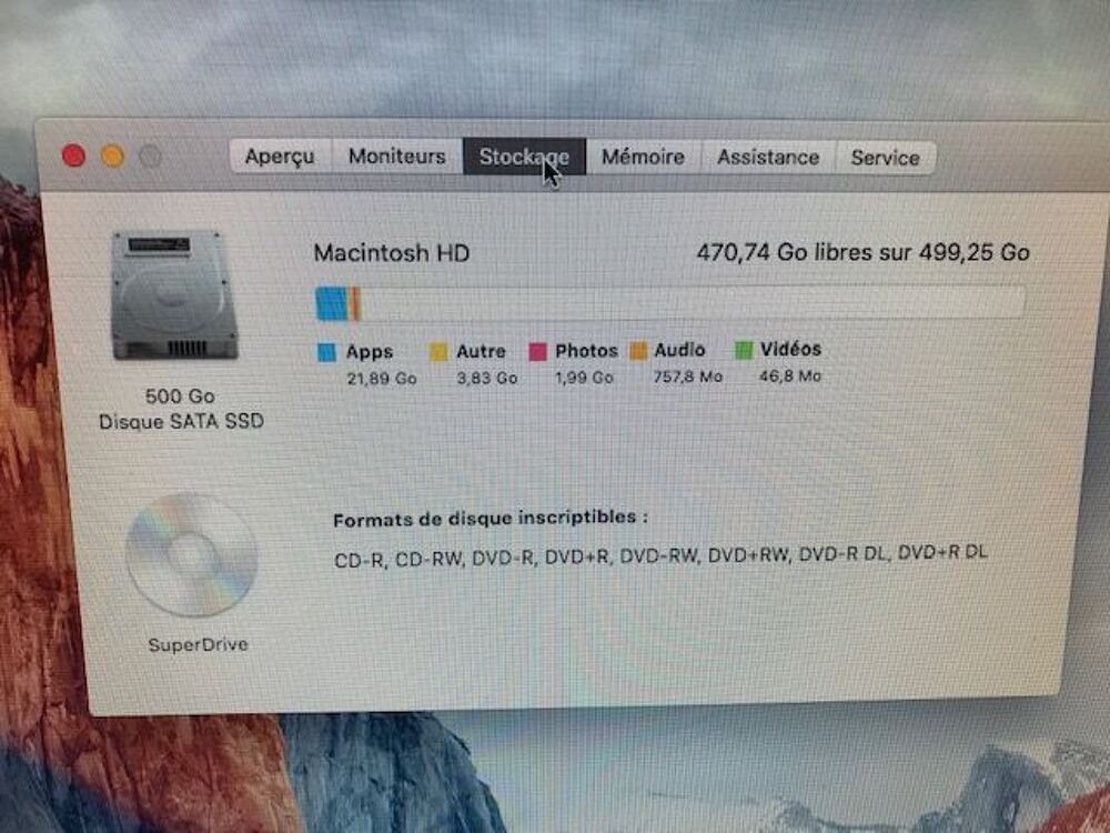 IMAC 20 POUCES (2008) Matériel informatique