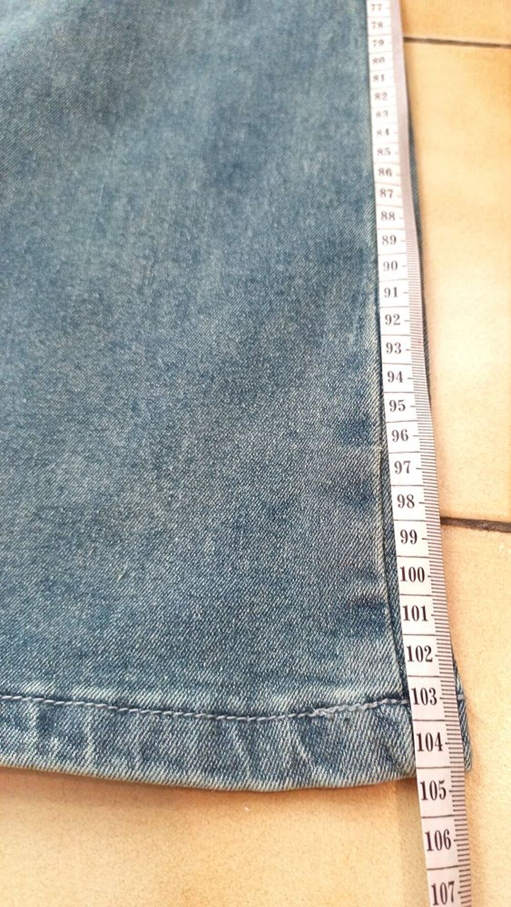 Jean bleu gris T38/M &eacute;vas&eacute; bas bootcut extensible Shein neuf Vêtements