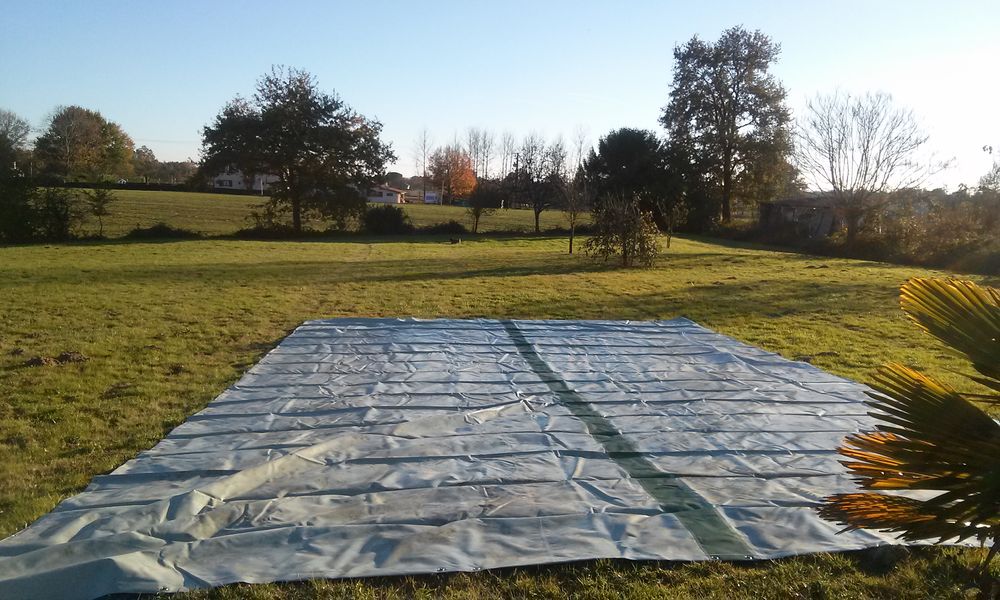 couverture hiver piscine enterr&eacute;e Jardin
