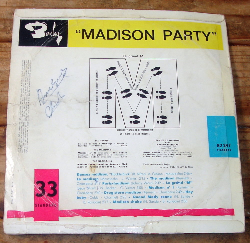 MADISON PARTY-33t/25cm-OLIVIER DESPAX-HAROLD NICHOLAS-BIEM62 CD et vinyles