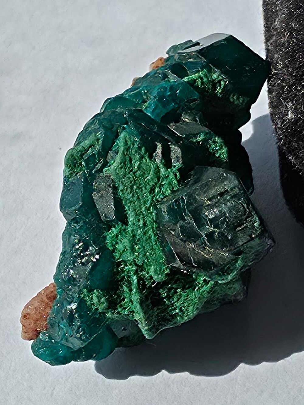 Rare Dioptase Verte sur Matrice-Katanga, RDC-8g 