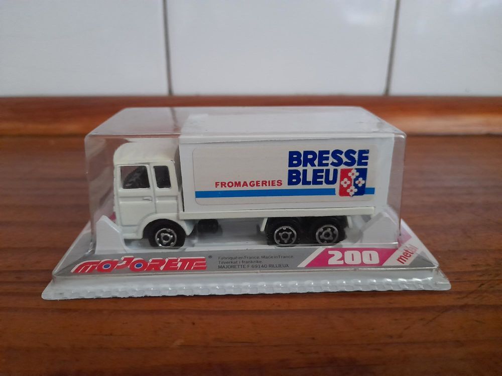 Majorette Camion Saviem Bresse Bleu Neuf Sous Blister Jeux / jouets
