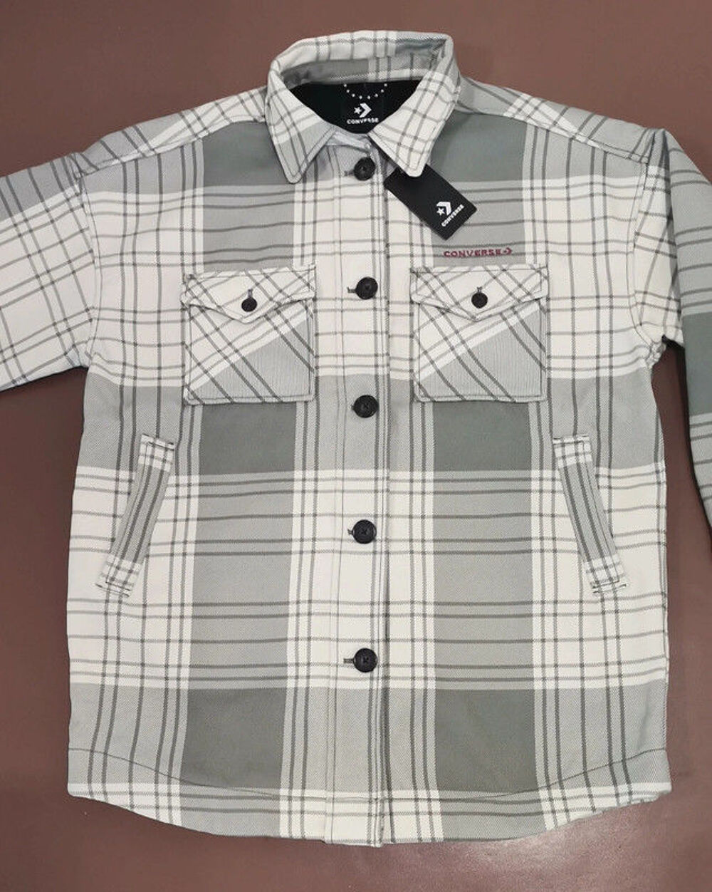 Surchemise chaude neuve oversize Converse taille L Vêtements
