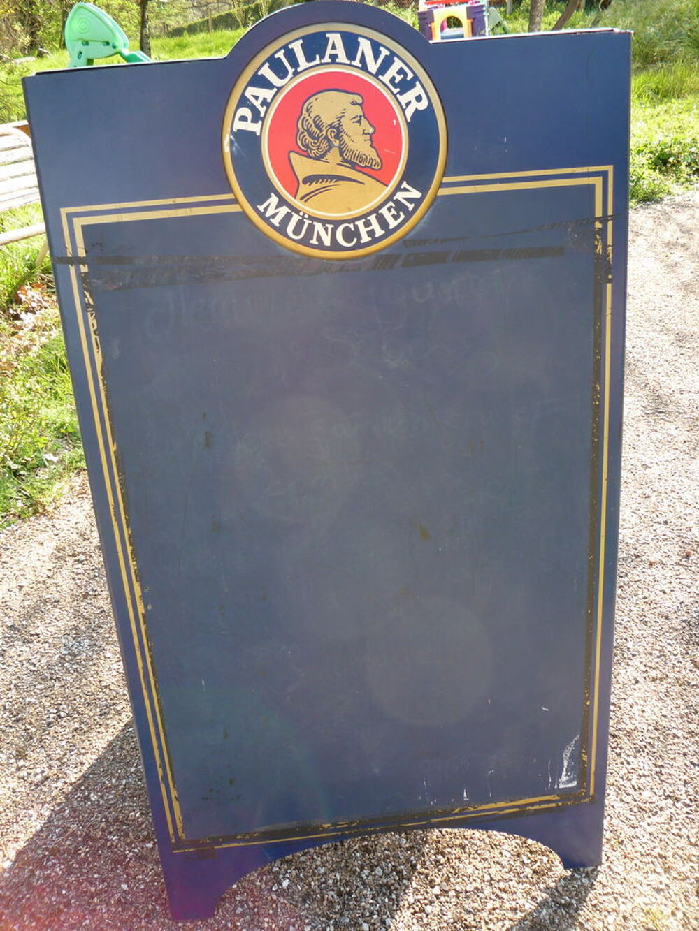 BIERE PAULANER MUNCHEN _PLAQUE RIGIDE PLASTIQUE PUBLICITAIRE 