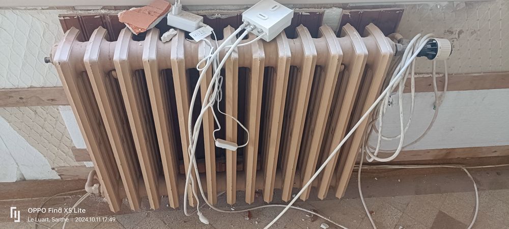 Chaudi&egrave;re a fioul+ 6 radiateur en fonte et cuve Bricolage