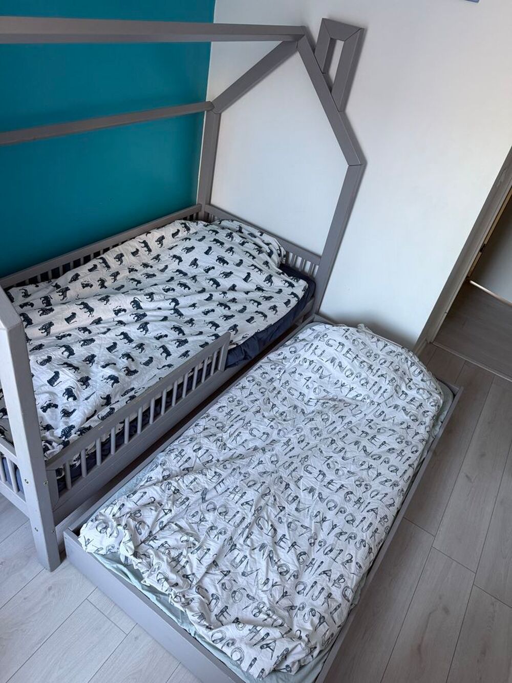 Lit cabane enfant en bois - 2 couchages ? 90x190 &amp; 80x180 Mobilier enfants
