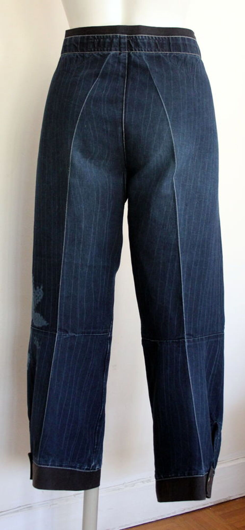 Pantalon court bleu denim MARITHE FRANCOIS GIRBAUD T.40 Vêtements