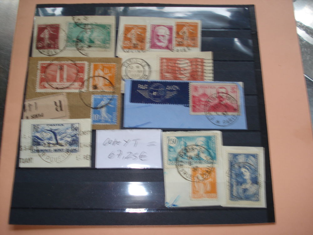 Timbres anciens France 1935 &agrave; 1937 