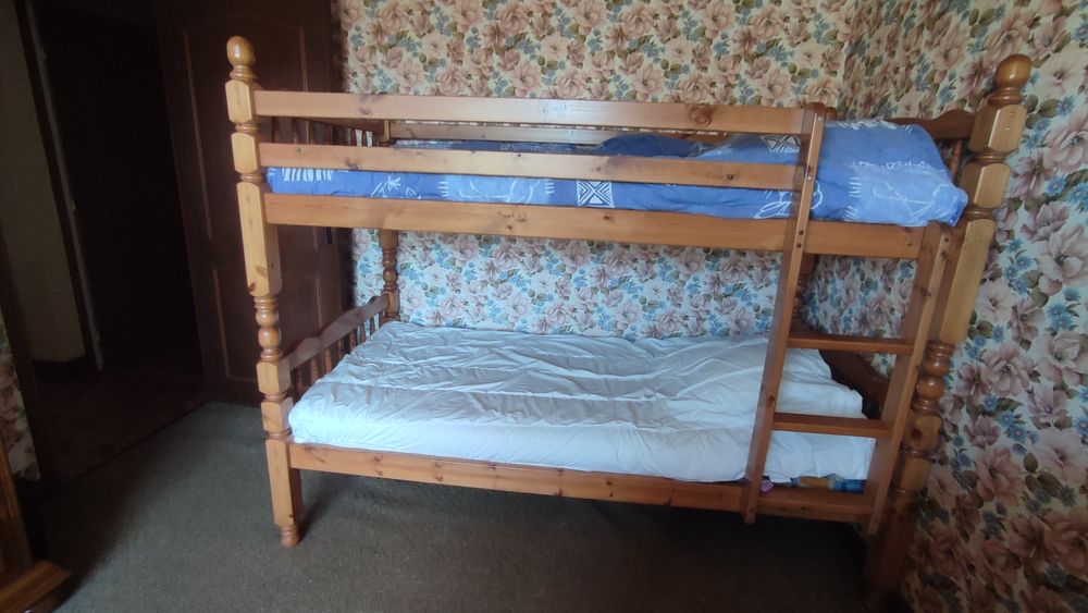 Beau lits superpos&eacute;s enfants en bois clair Meubles