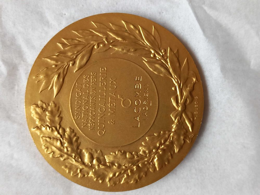 medaille syndicat des m&eacute;taux 