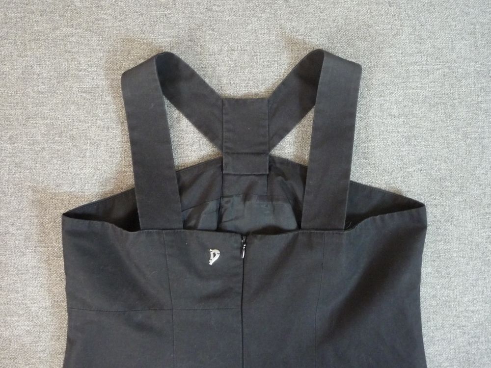 Tunique/ Robe Courte Cintr&eacute;e Bi Mati&egrave;re Noir et Gris- Dondup Vêtements