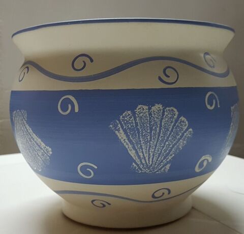 Cache-pot bleu et blanc 15 Marignane (13)