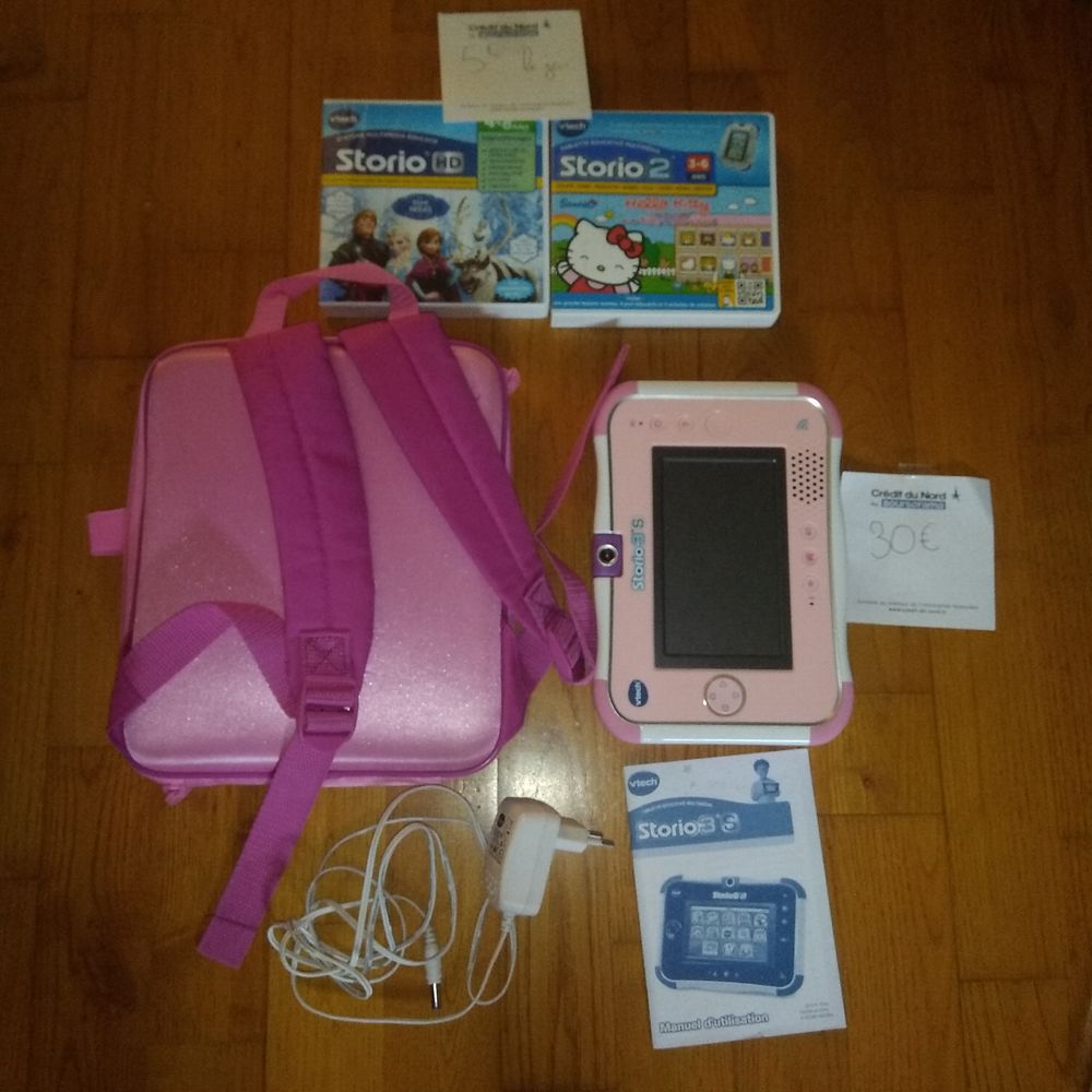 CONSOLE STORIO 3 S V TECH 30€ JEUX 5 € CHAQUE Jeux / jouets