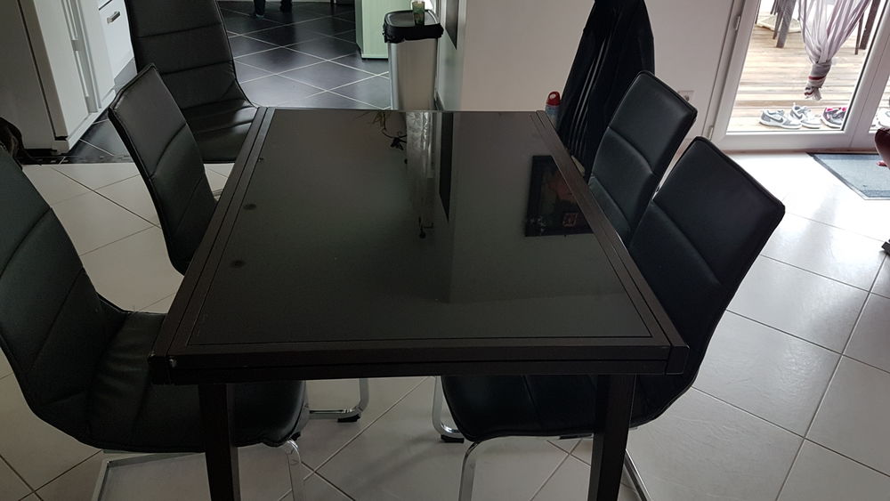 Table crozatier pliable verre incassable plier 1m20 d&eacute;plier Meubles