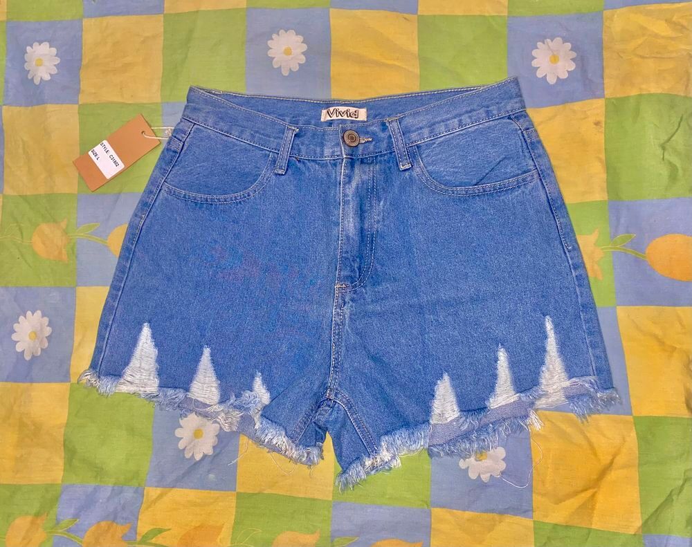 Short en jean Vêtements