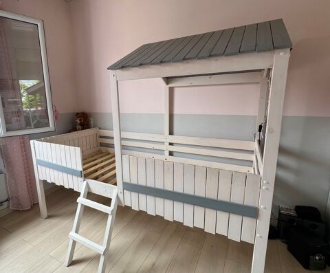 Lit cabane bois 90X200cm 170 170 Vigneux-sur-Seine (91)