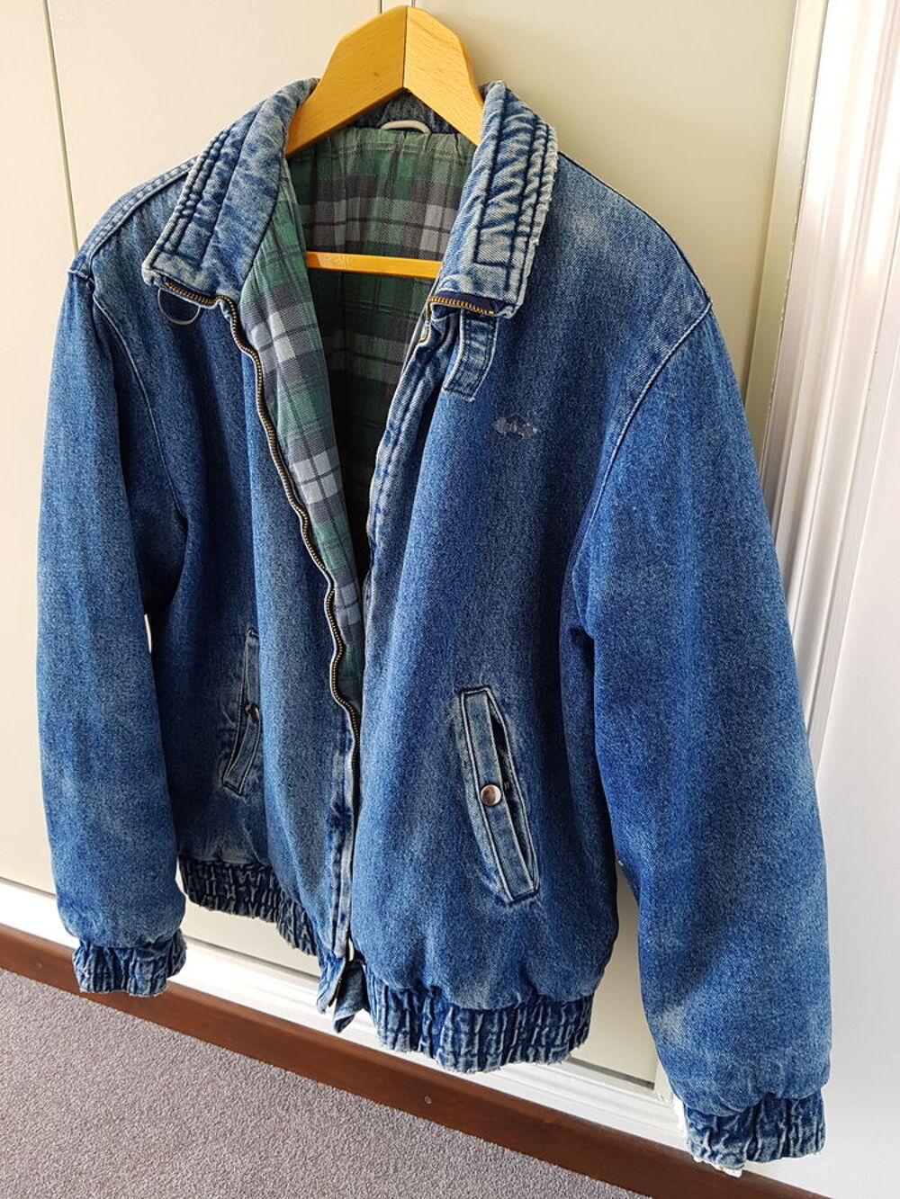 Blouson jean doubl&eacute; Vêtements