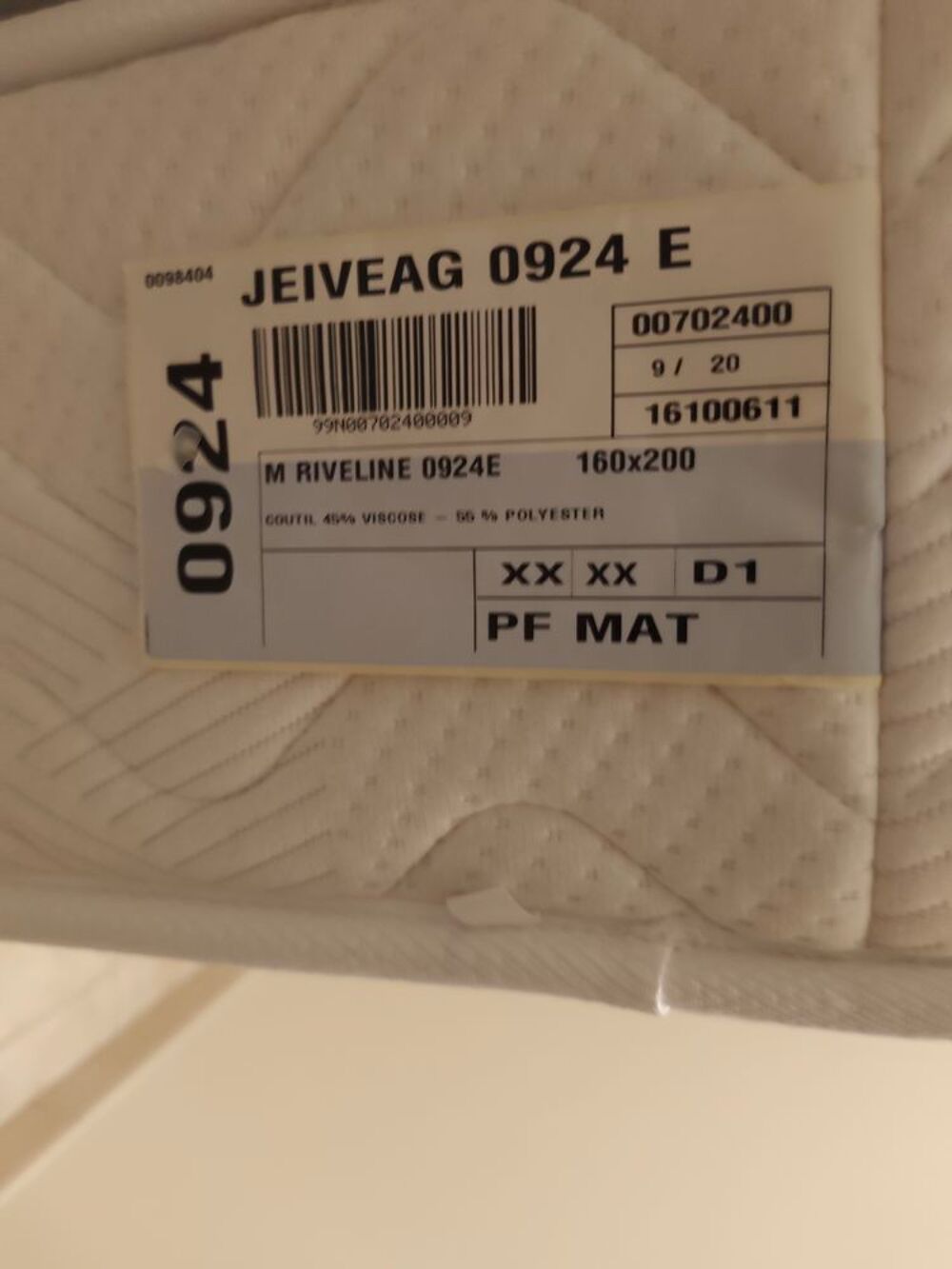 matelas 2 places de 160&times;200 cm Meubles