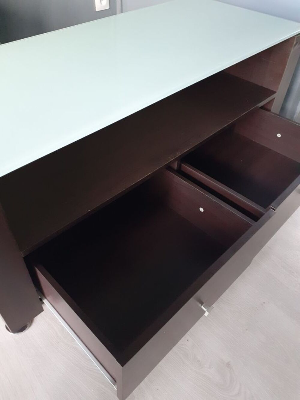 meuble tv avec verre tremp&eacute; Meubles