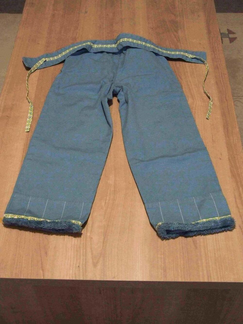 Pantalon toile &eacute;pais fantaisie, DPAM, Bleu-vert, 8&nbsp;ans Vêtements enfants