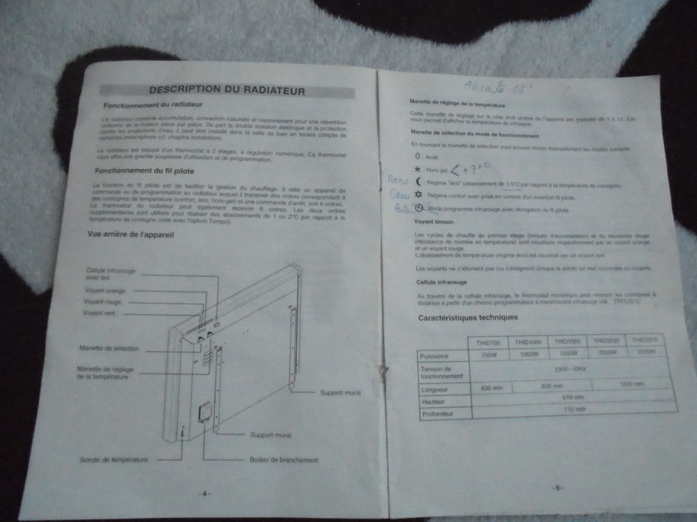 ROTHELEC THID 2000
radiateur &agrave; inertie Electroménager