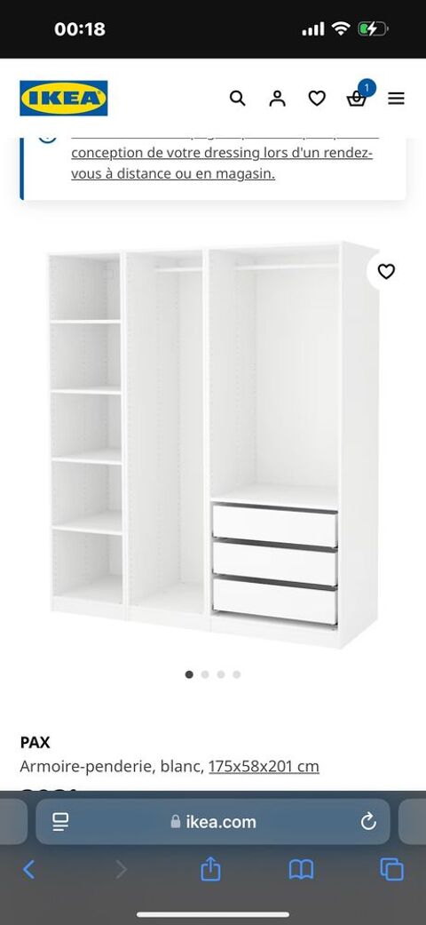 armoire penderie 300 Massy (91)