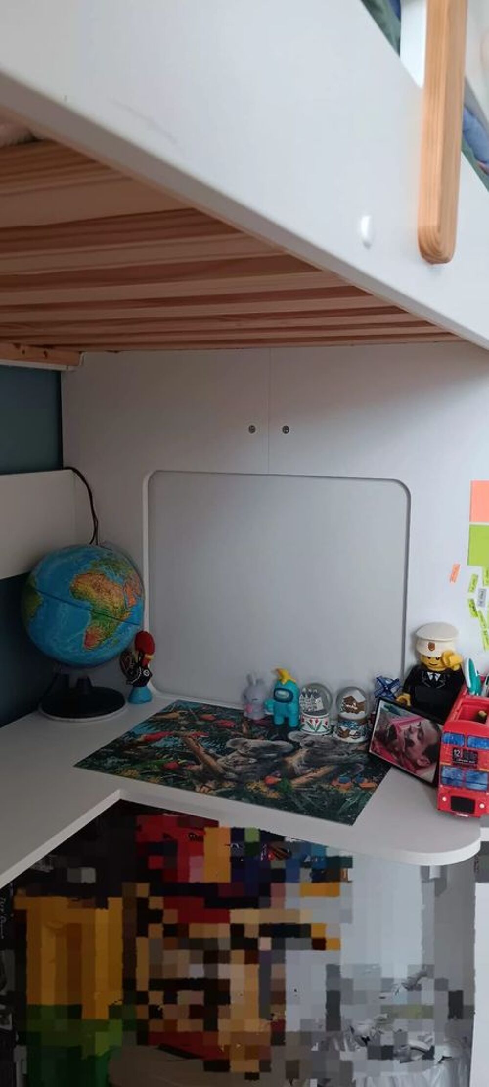 Lit mezzanine avec bureau et rangement Vert Baudet Meubles