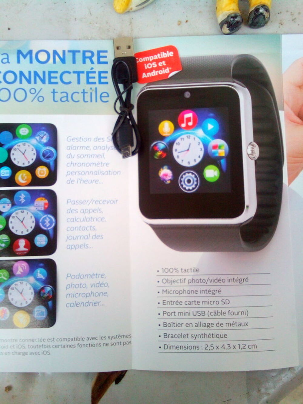 Montre connect&eacute;e Bijoux et montres