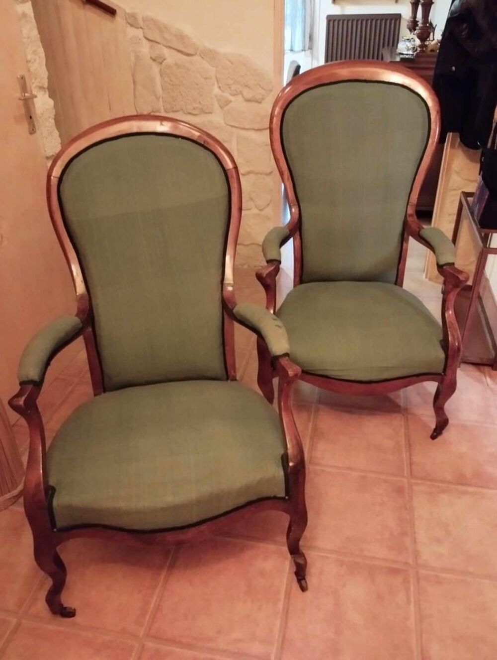 2 fauteuils style Voltaire Meubles