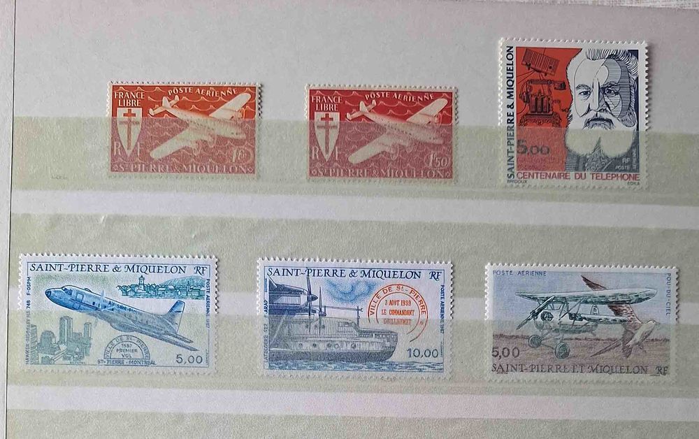 S&eacute;rie de timbres de collection de Saint-Pierre-et-Miquelon 
