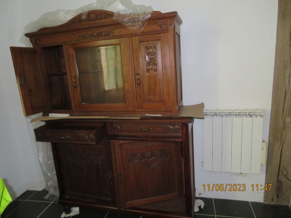 Commode ancienne r&eacute;nov&eacute;e : 4 portes (haut+bas)- 2 tiroirs Meubles