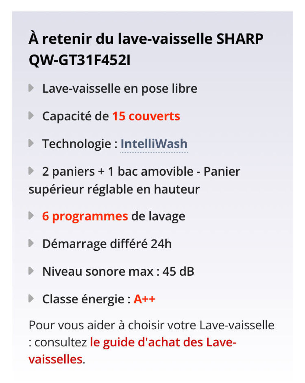 Lave vaisselle Electroménager
