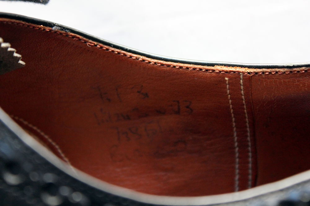 CHURCH'S CHAUSSURES &agrave;  LACETS NOIR BURWOOD T.41,5 Fr Chaussures