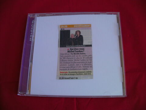 DVD : QUI ETES-VOUS Michel SARDOU ? 5 Saint-Etienne (42)