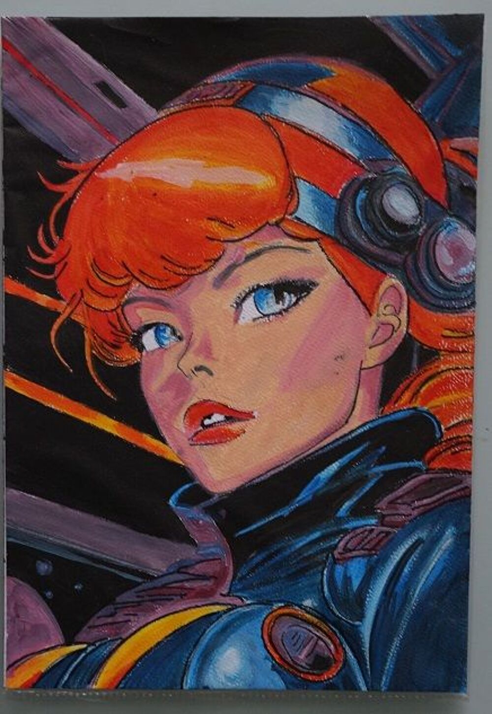 peinture - Sf - science fiction - 1 - sur papier aquarelle Décoration