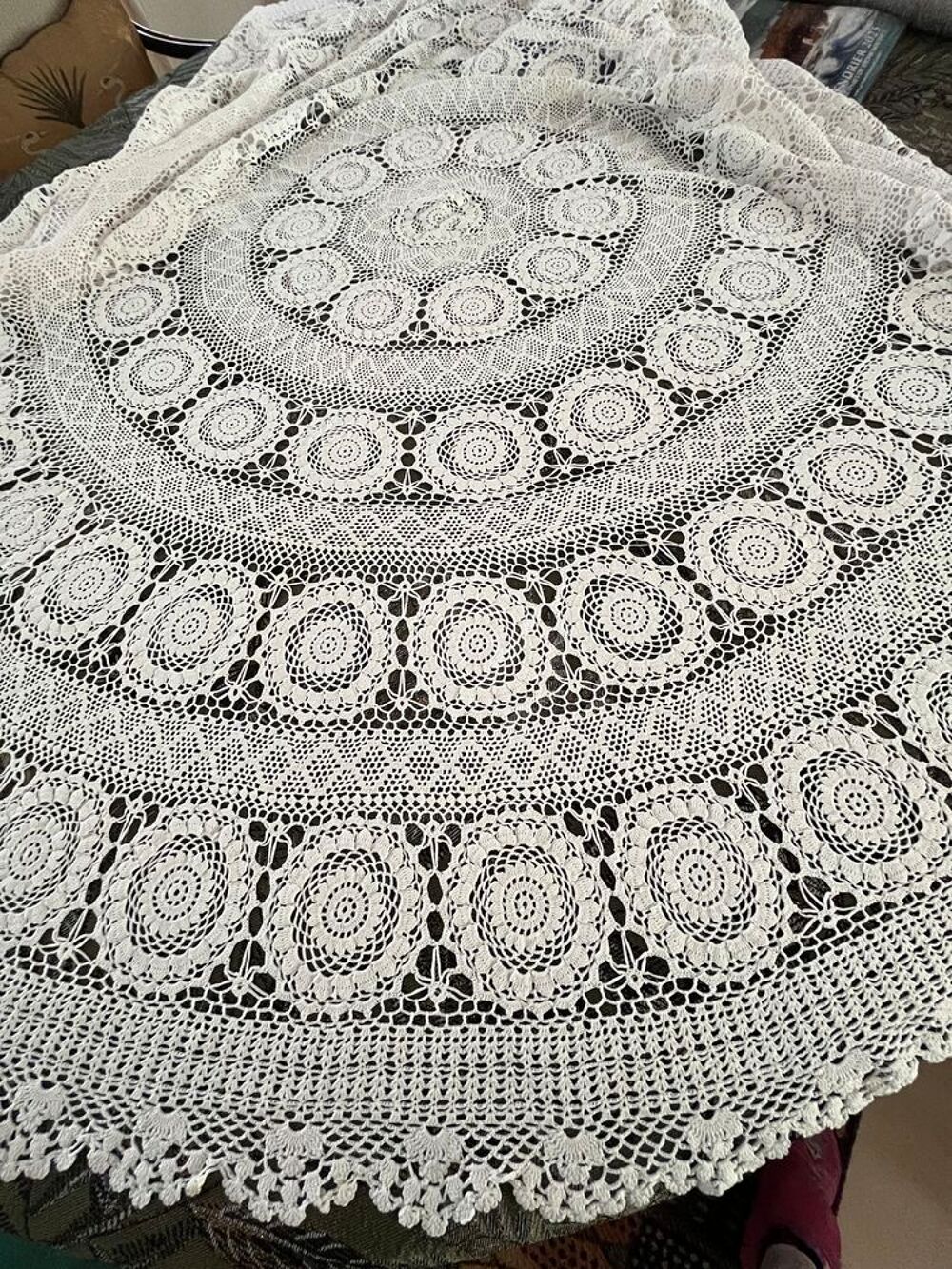 Nappe - Nappe ronde - Nappe crochet Décoration