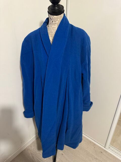 ? Manteau Vintage Bleu Roi ? Col Châle ? Lainage Epais Précy-sur-Oise (60)