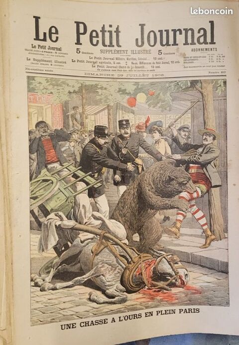 Collection anciennes revues de presse  Le Petit Journal  Thilouze (37)