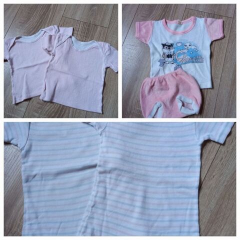 Lot v�tements b�b� fille �t� 12 mois vintage  6 Villiers (86)