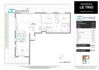  Appartement � vendre 4 pi�ces 99 m�