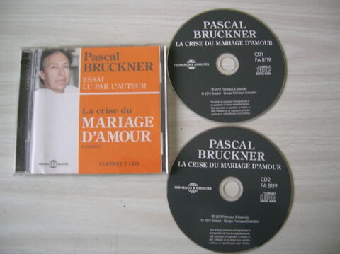 CD PASCAL BRUCKNER La crise du mariage d'amour 8 Nantes (44)