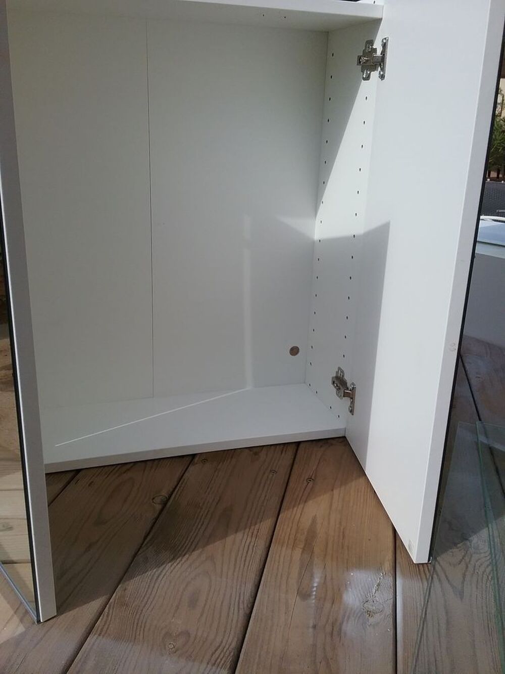Armoire de toilette avec miroir et 2 &eacute;tag&egrave;res Meubles