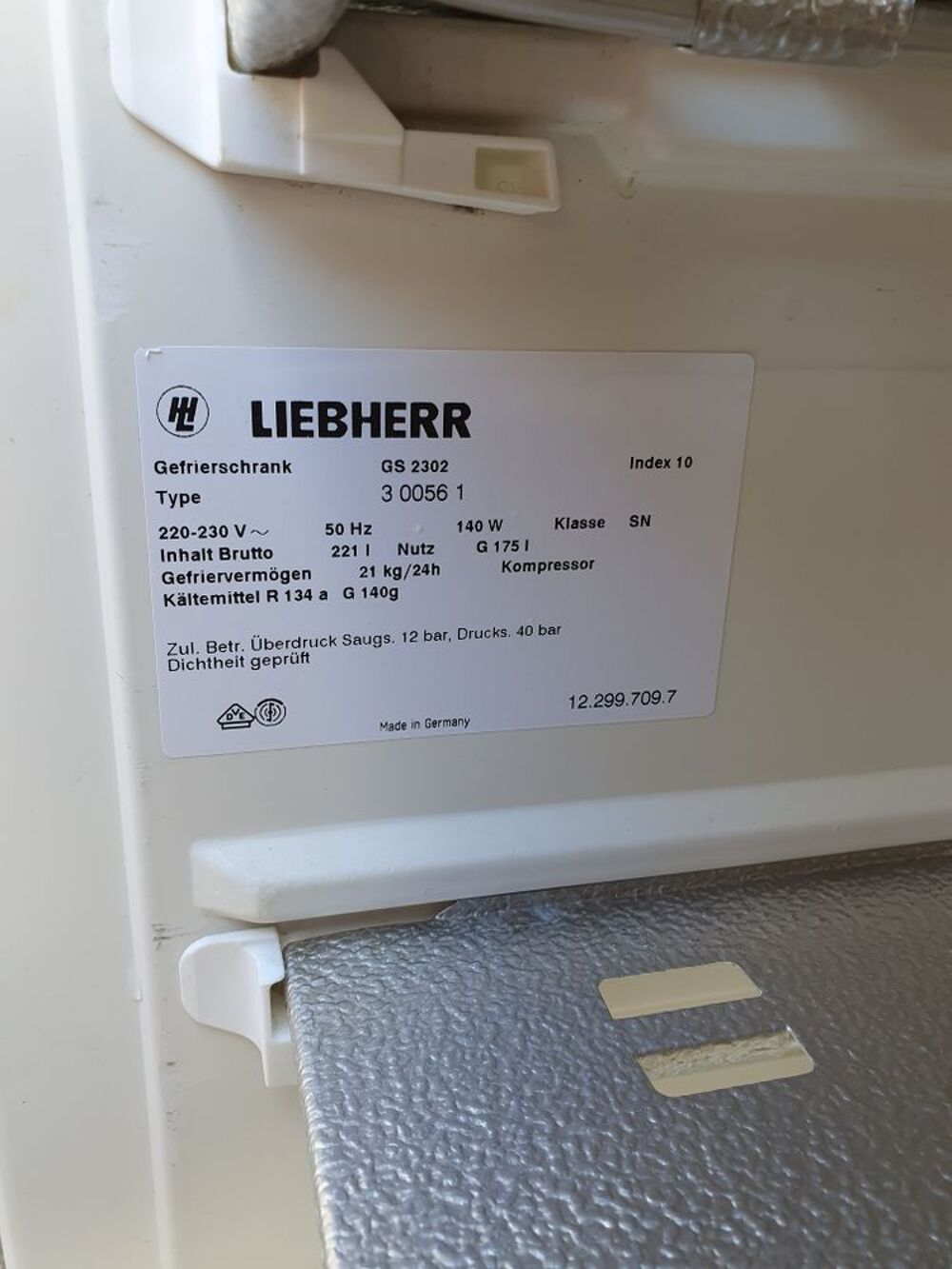 Cong&eacute;lateur LIEBHERR 221Electronic high performance Electromnager