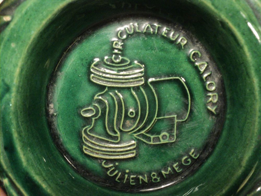 Ancien Cendrier Publicitaire Circulateur Calory Julien M&egrave;ge 