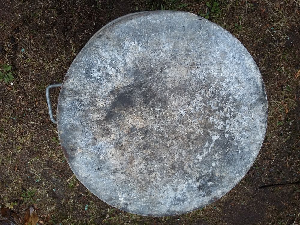 Ancienne lessiveuse zinc (4) Jardin
