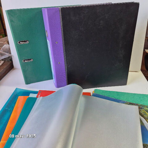 Grands classeurs 6 cm, 4 cm et 2 cm,  lutrin, pochettes, int 8 Saumur (49)