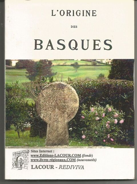 J ESPAGNOLLE L'origine des basques  collection Rediviva 1995 9 Montauban (82)
