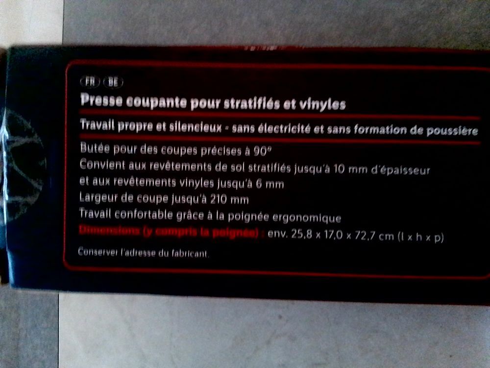 Presse coupante stratifi&eacute;s et vinyles Bricolage