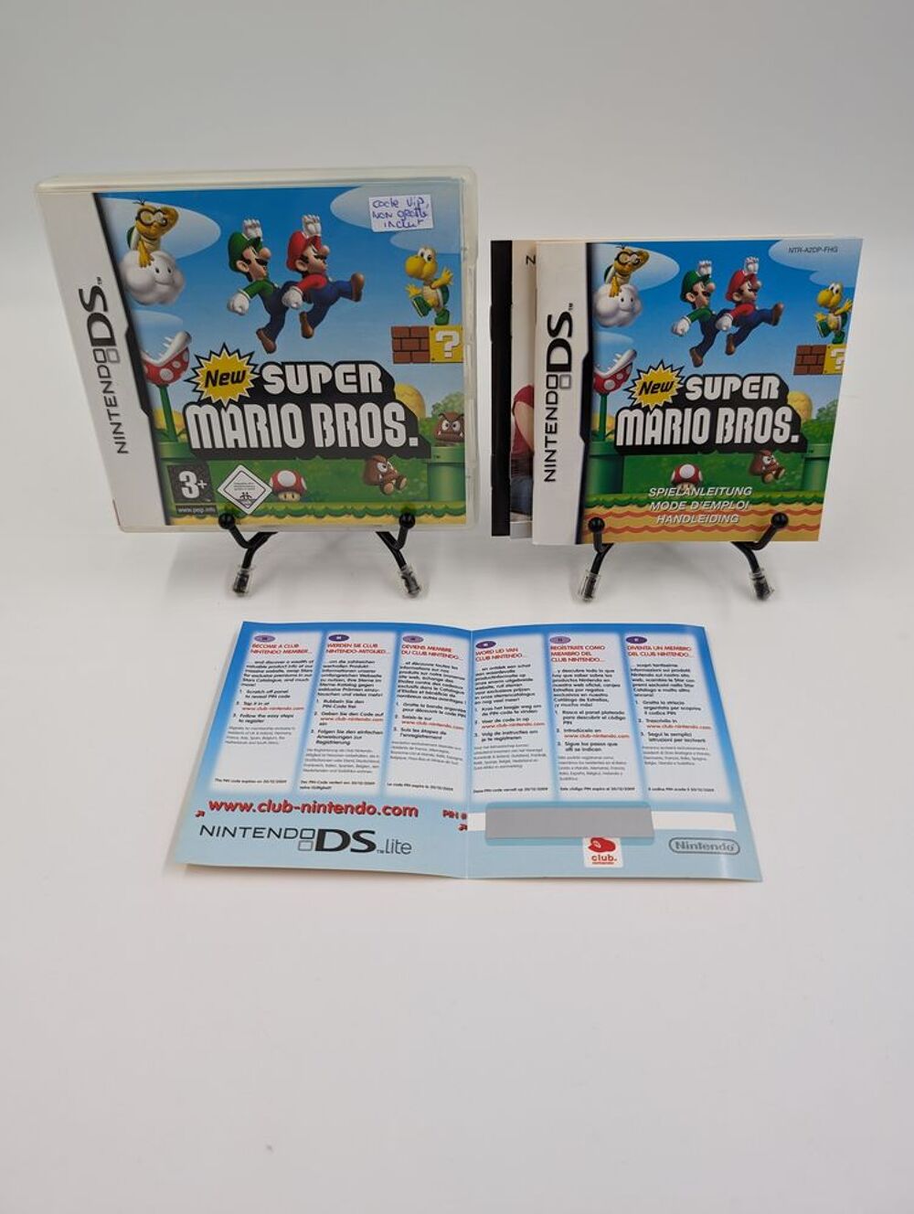 Jeu Nintendo DS New Super Mario Bros complet + VIP non gratt Consoles et jeux vidéos