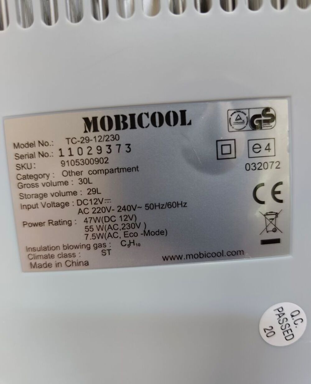 Glaci&egrave;re &eacute;lectrique 30L Electroménager